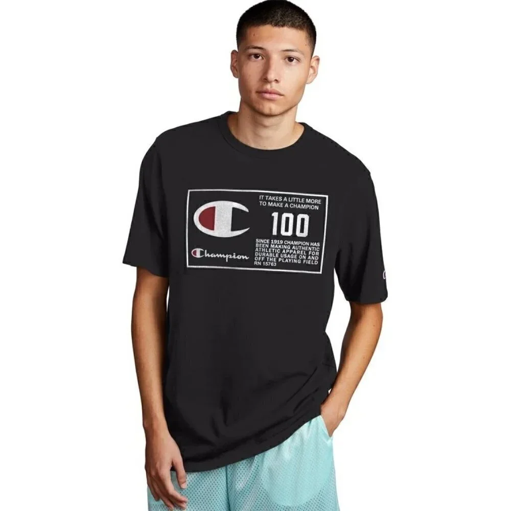 champion graphic behind the label heritage tee size M - Picture 1 of 5